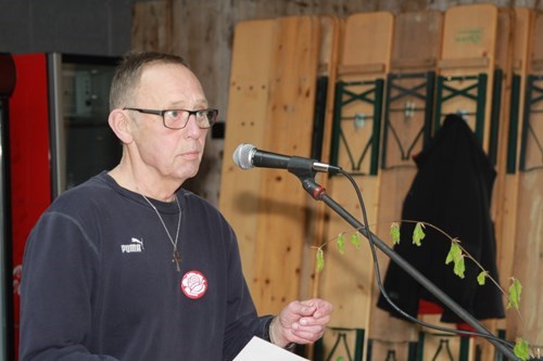 Formanden Bjarne Balodis Olsen byder velkommen