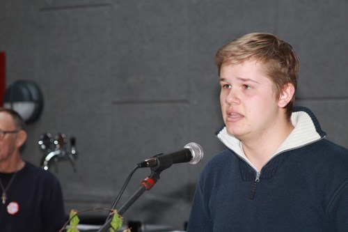 Oscar Seamus Carrig, engarret og veltalende DSU formand